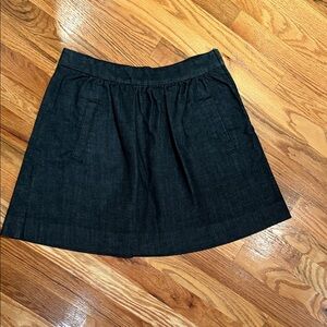 J. Crew Dark Denim Mini Skirt